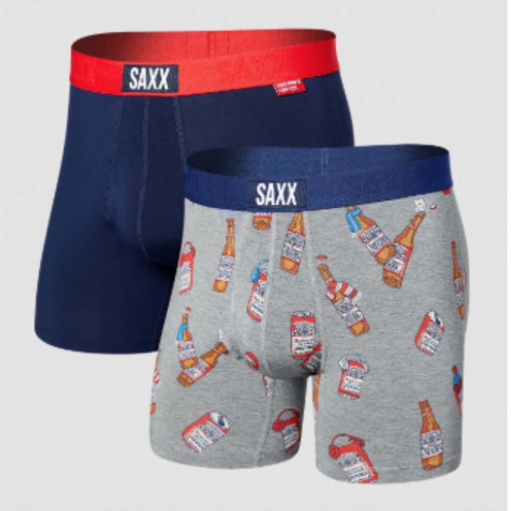 Saxx Ultra 2 pack Boxer Briefs Ultimate Comfort Winter Gear and Midnight Navy